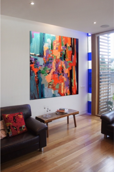 Mediterranean Large on the wall by Silvana LaCreta Ravena