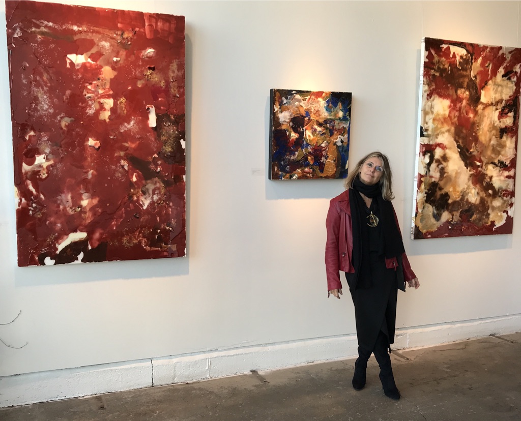 Encaustics 2018 - Fall Salon - Veronique Wantz Gallery 2018 by Silvana LaCreta Ravena