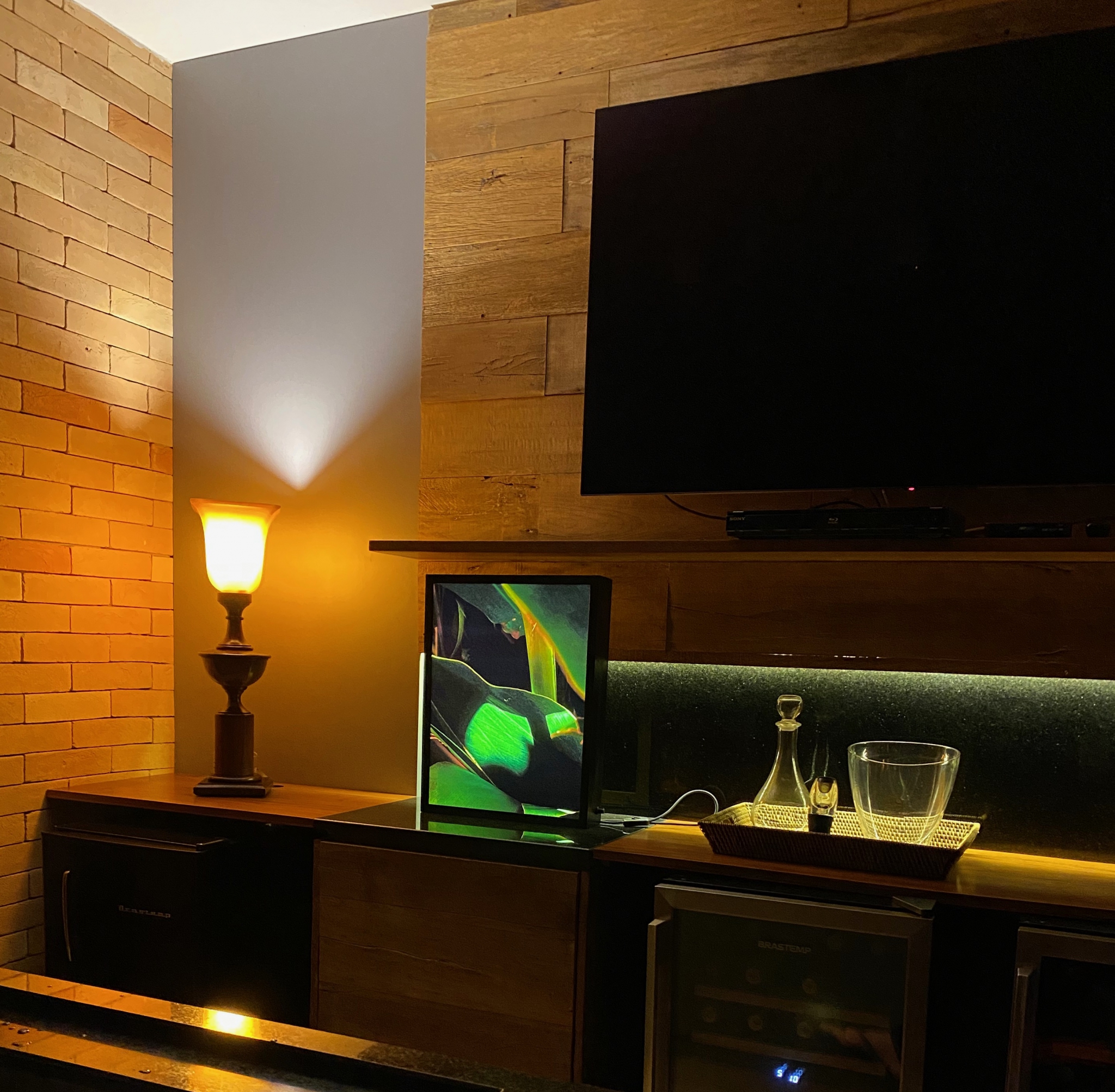 Residence Backlight Installation by Silvana LaCreta Ravena