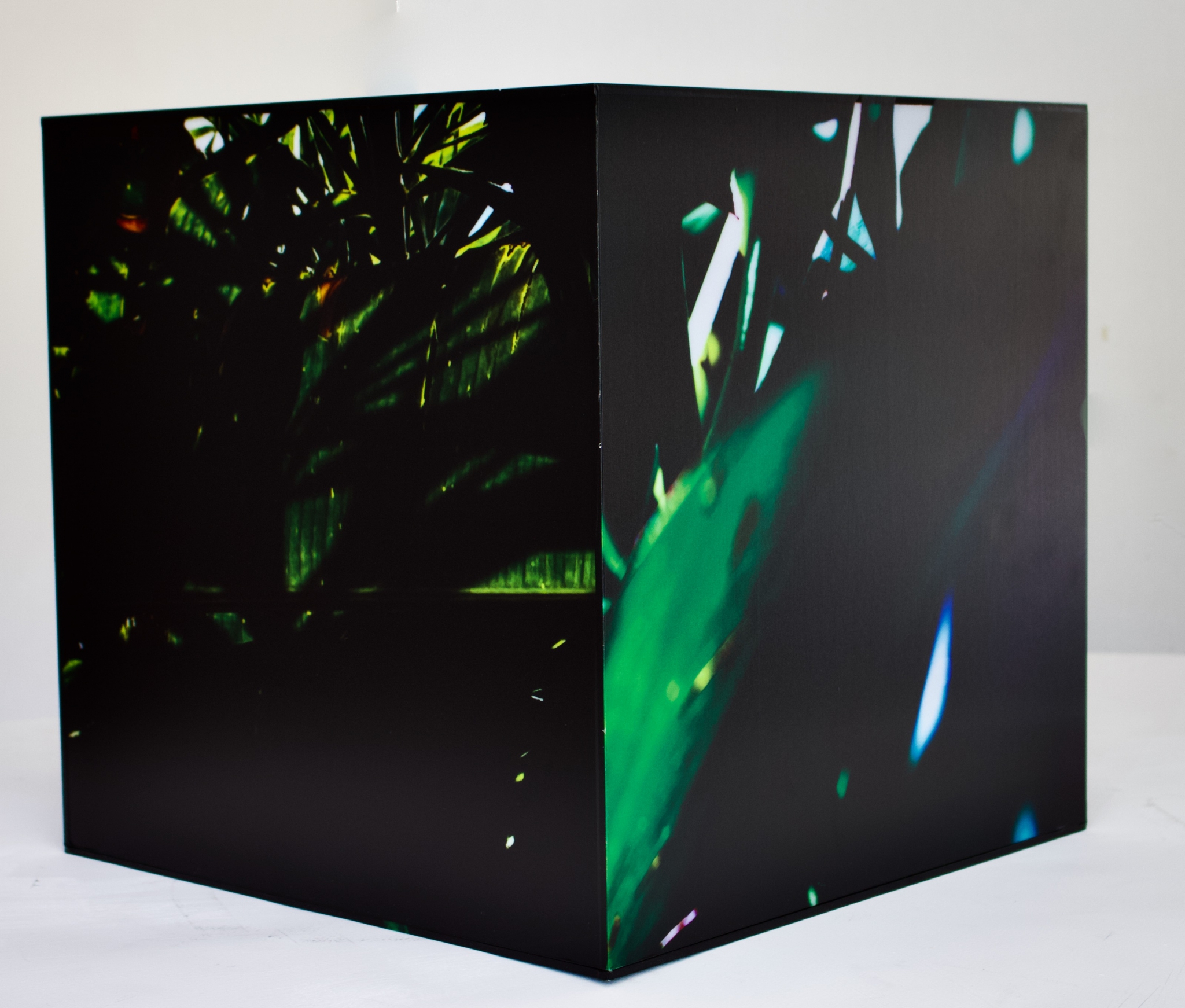 Luzes da Floresta: Cubos de Luz Verde by Silvana LaCreta Ravena