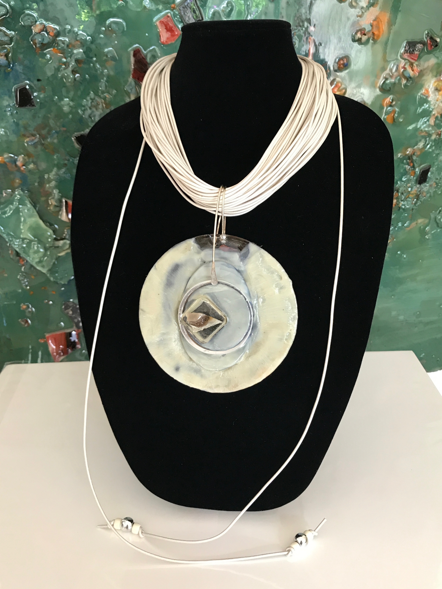 White Necklace by Silvana LaCreta Ravena