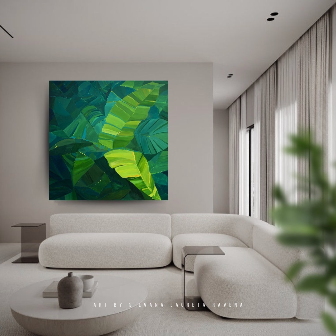 Art No Principio Era A Folha Living Room by Silvana LaCreta Ravena