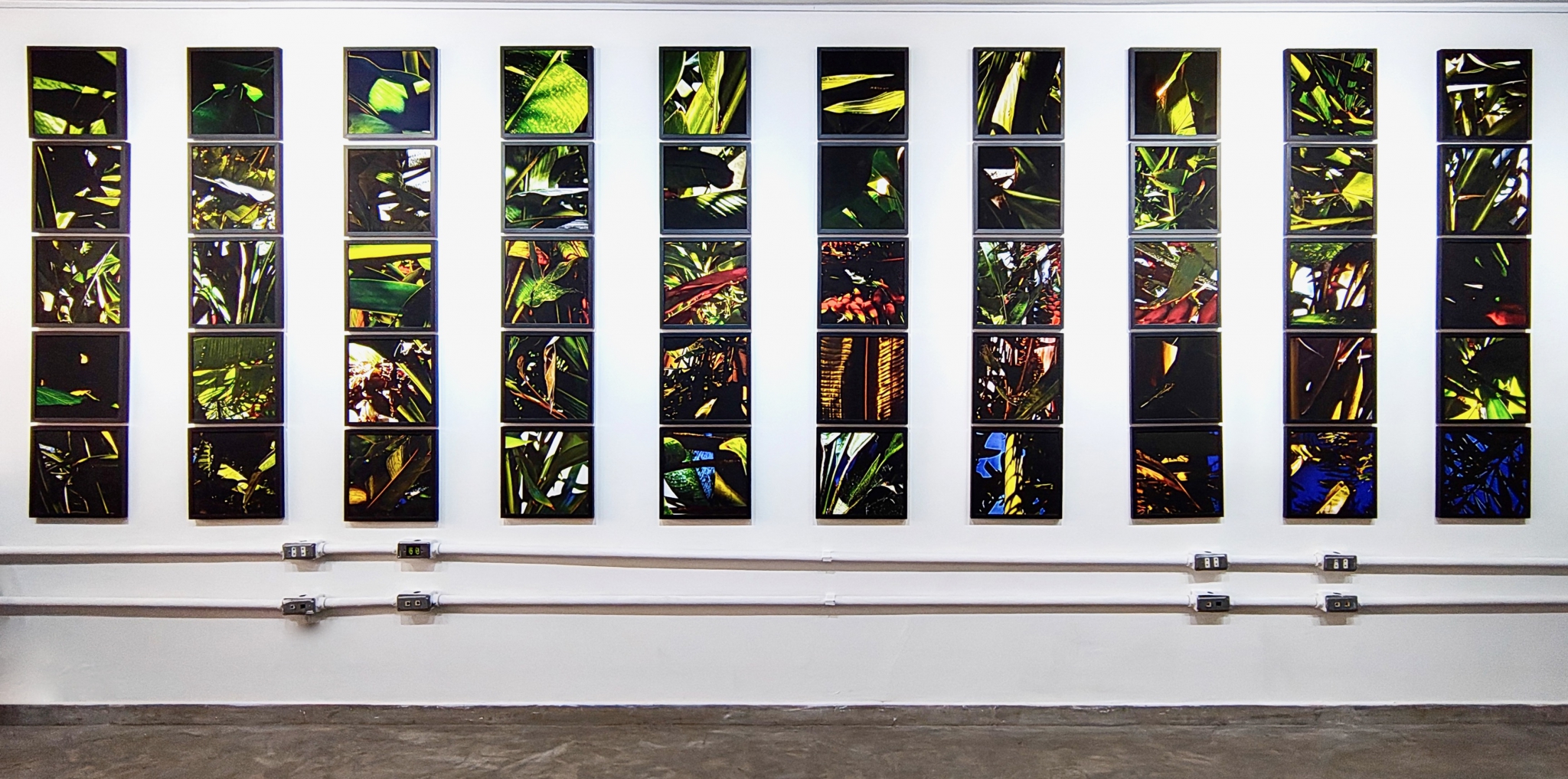Noites da Floresta - Painel Vitral Wall Installation by Silvana LaCreta Ravena